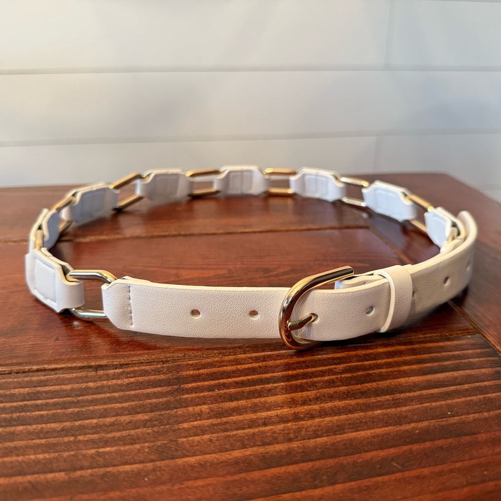 WHBM Gold Link Pant Belt